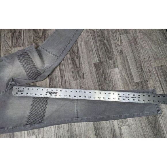 (3/$35) Mossimo Size 2 R Pockets Power Stretch Mid Rise Skinny Denim Grey Jeans - Picture 8 of 10